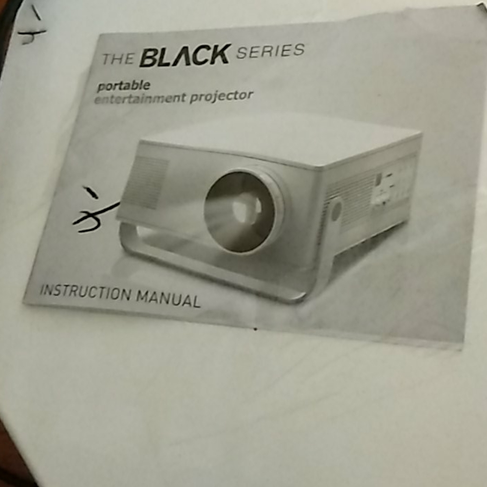 The Black series portable entertainment projector